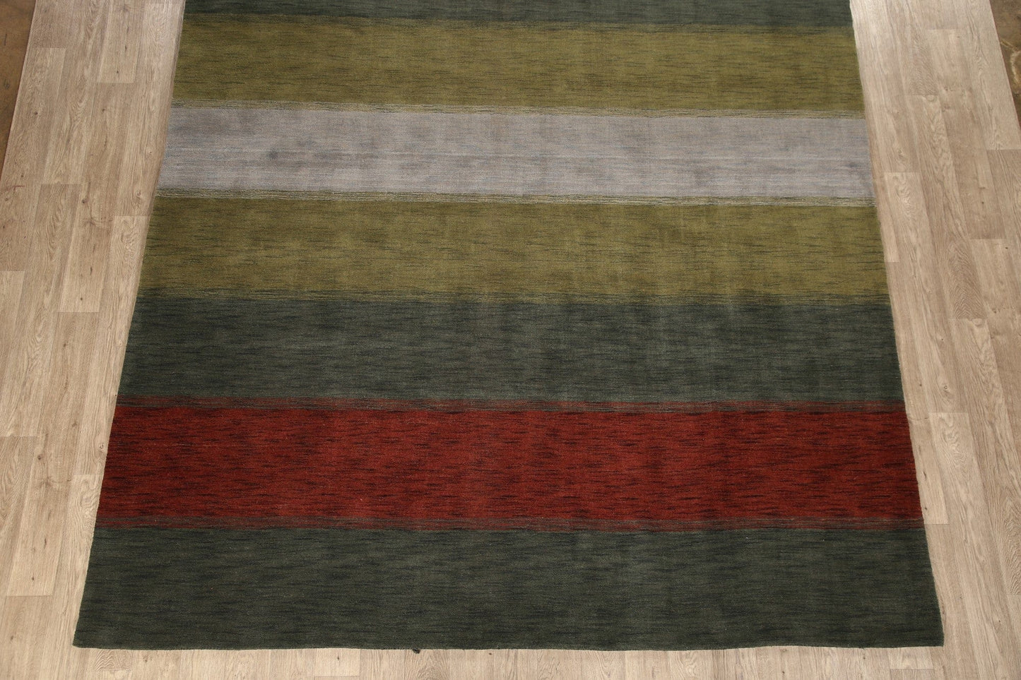 All-Over Striped Gabbeh Oriental Area Rug 9x12