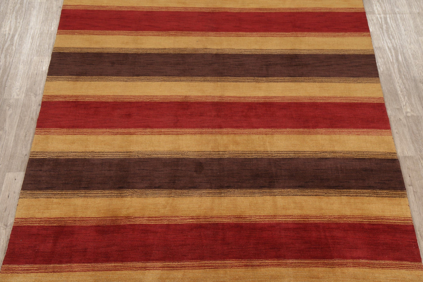 Modern Striped Gabbeh Oriental Area Rug 8x10