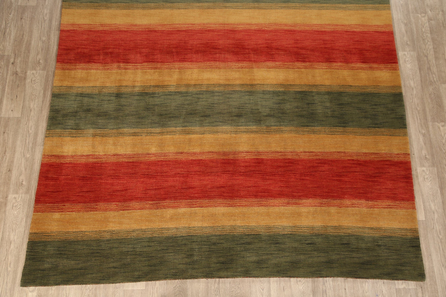 All-Over Striped Gabbeh Oriental Area Rug 9x12