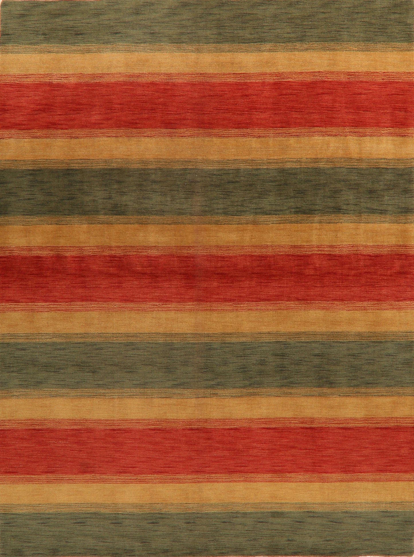 All-Over Striped Gabbeh Oriental Area Rug 9x12