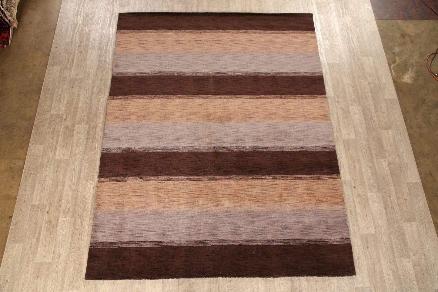 All-Over Striped Gabbeh Oriental Area Rug 8x10