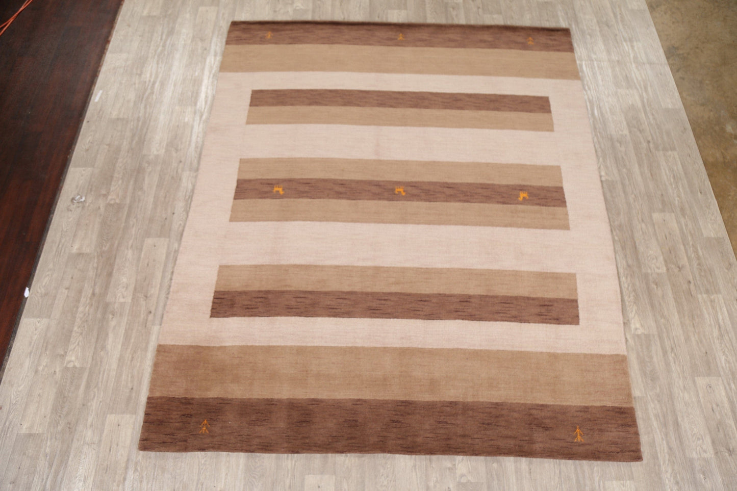 Brown Gabbeh Tribal Oriental Area Rug 8x10