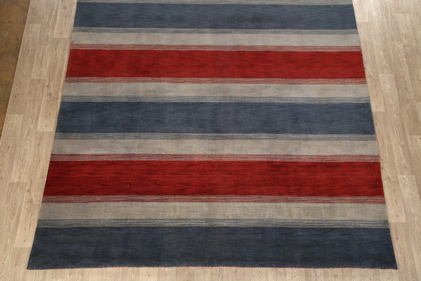 All-Over Striped Gabbeh Oriental Area Rug 9x12