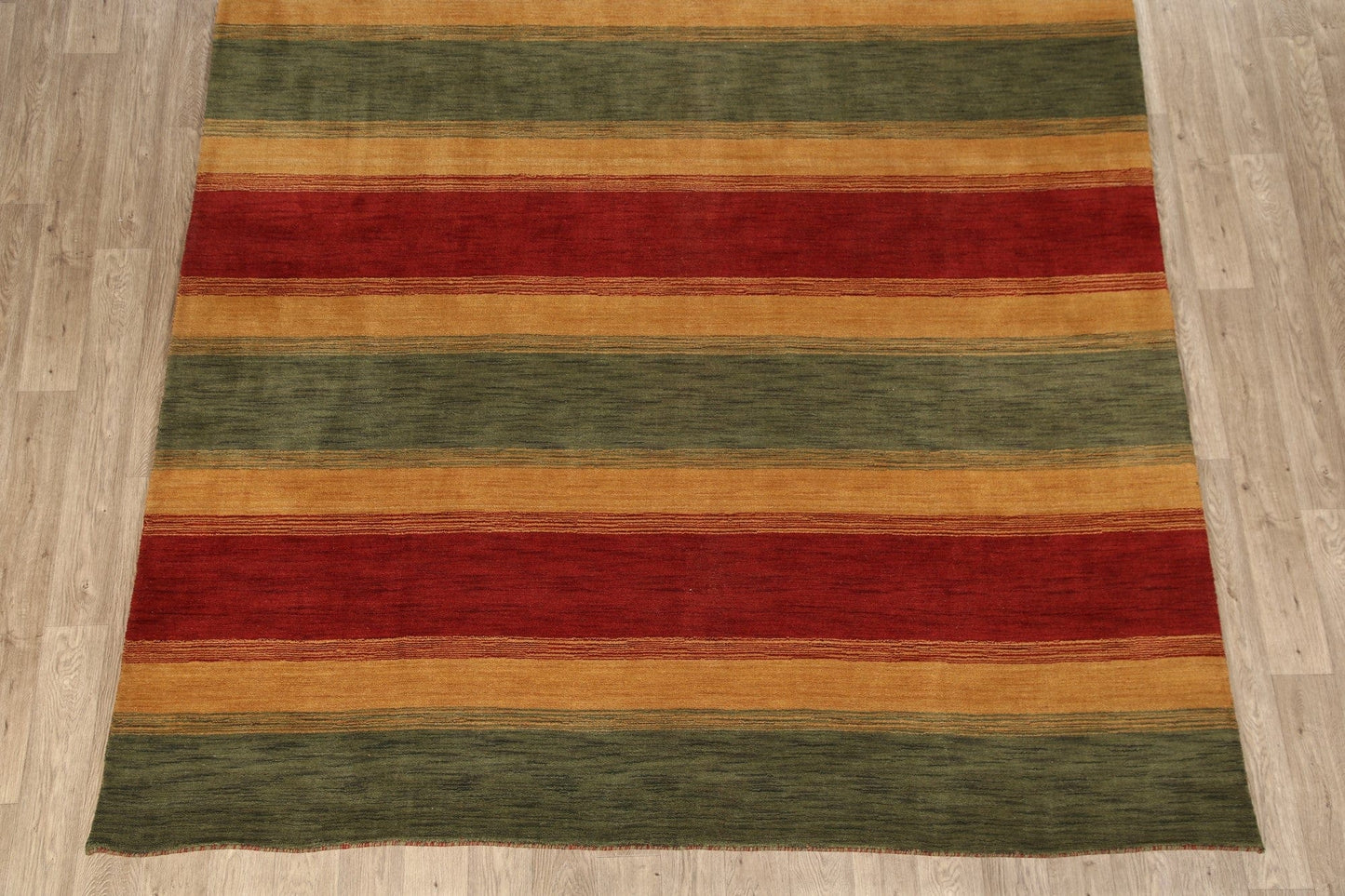 All-Over Striped Gabbeh Oriental Area Rug 9x12