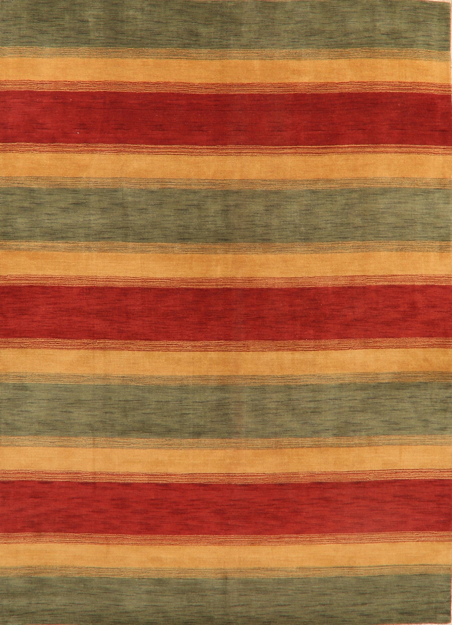 All-Over Striped Gabbeh Oriental Area Rug 9x12