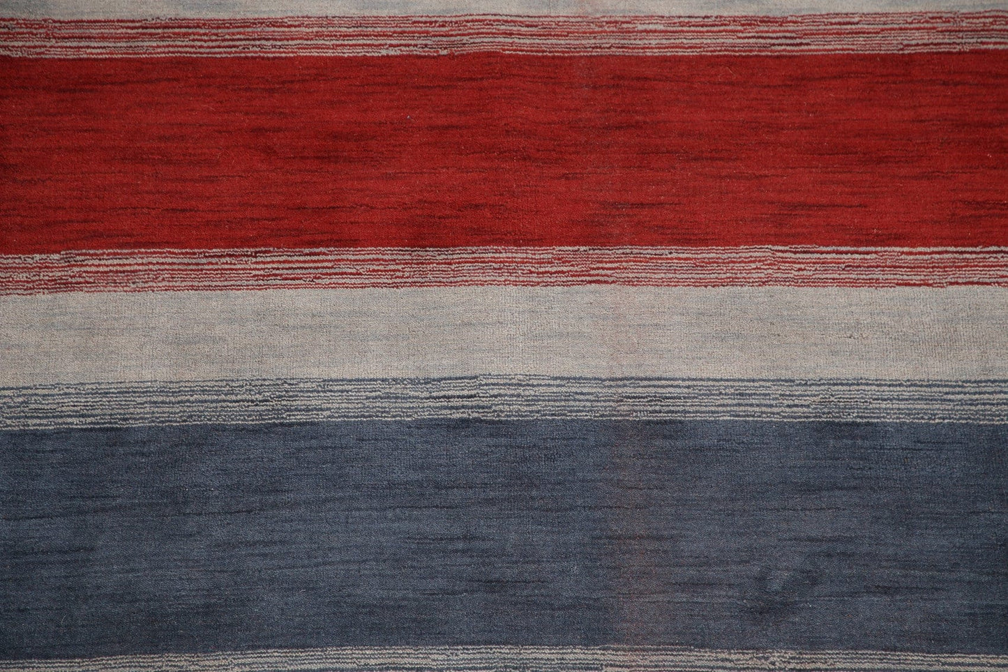 All-Over Striped Gabbeh Oriental Area Rug 9x12