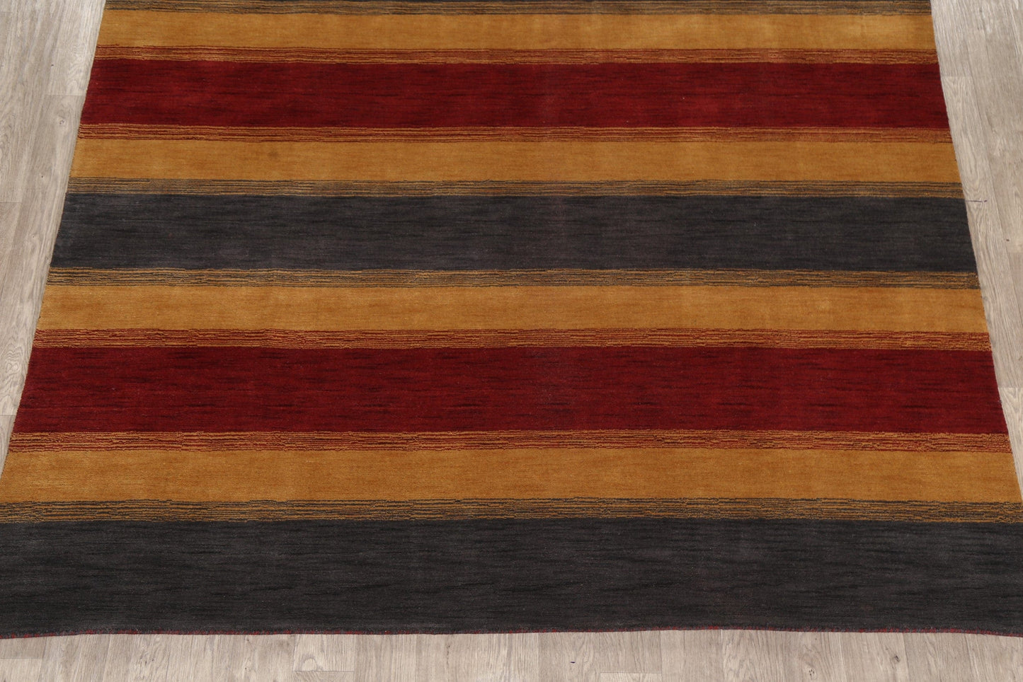 Contemporary Striped Gabbeh Oriental Area Rug 8x10