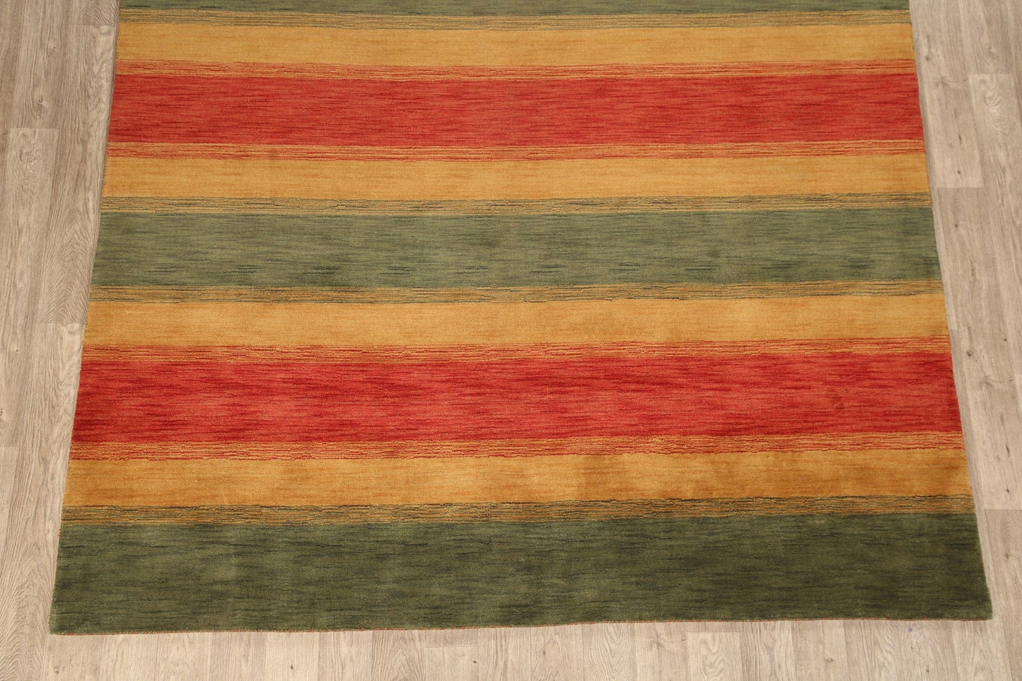 All-Over Striped Gabbeh Oriental Area Rug 8x10