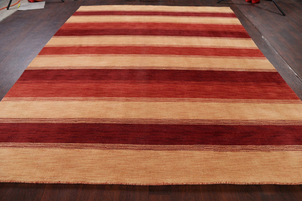 Stripe Gabbeh Oriental Area Rug 8x10