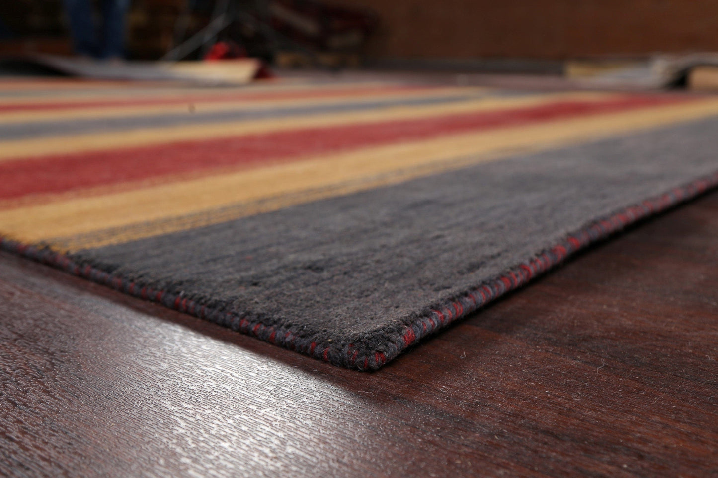 Contemporary Stripe Gabbeh Oriental Area Rug 8x10