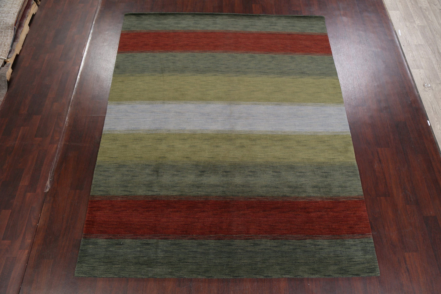 Contemporary Stripe Gabbeh Oriental Area Rug 8x10