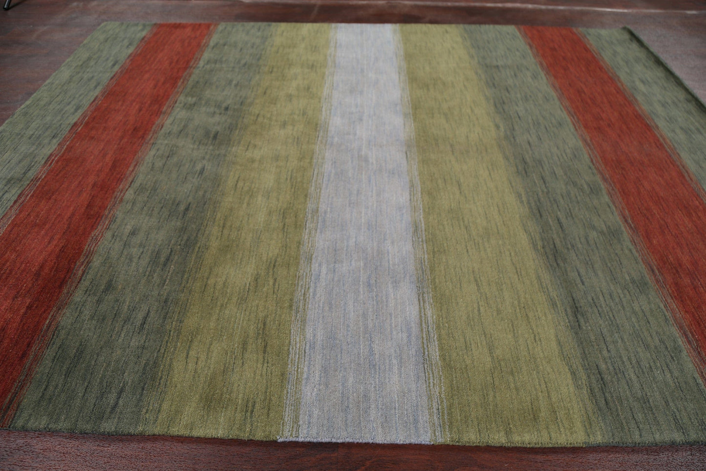 Contemporary Stripe Gabbeh Oriental Area Rug 8x10