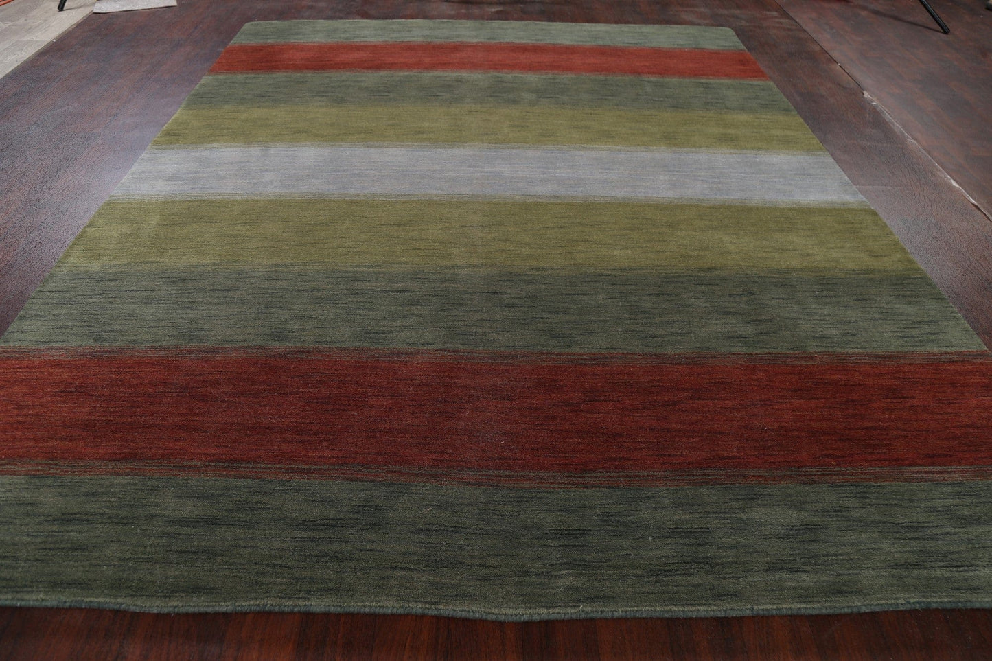 Contemporary Stripe Gabbeh Oriental Area Rug 8x10