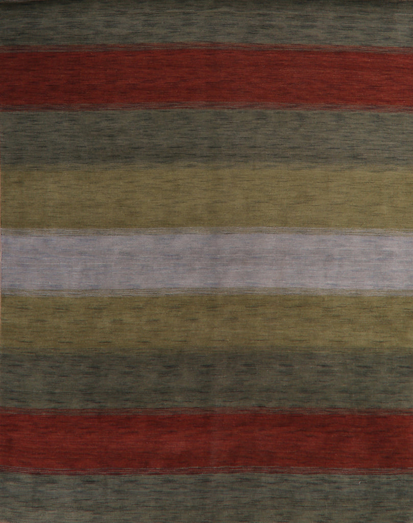 Contemporary Stripe Gabbeh Oriental Area Rug 8x10