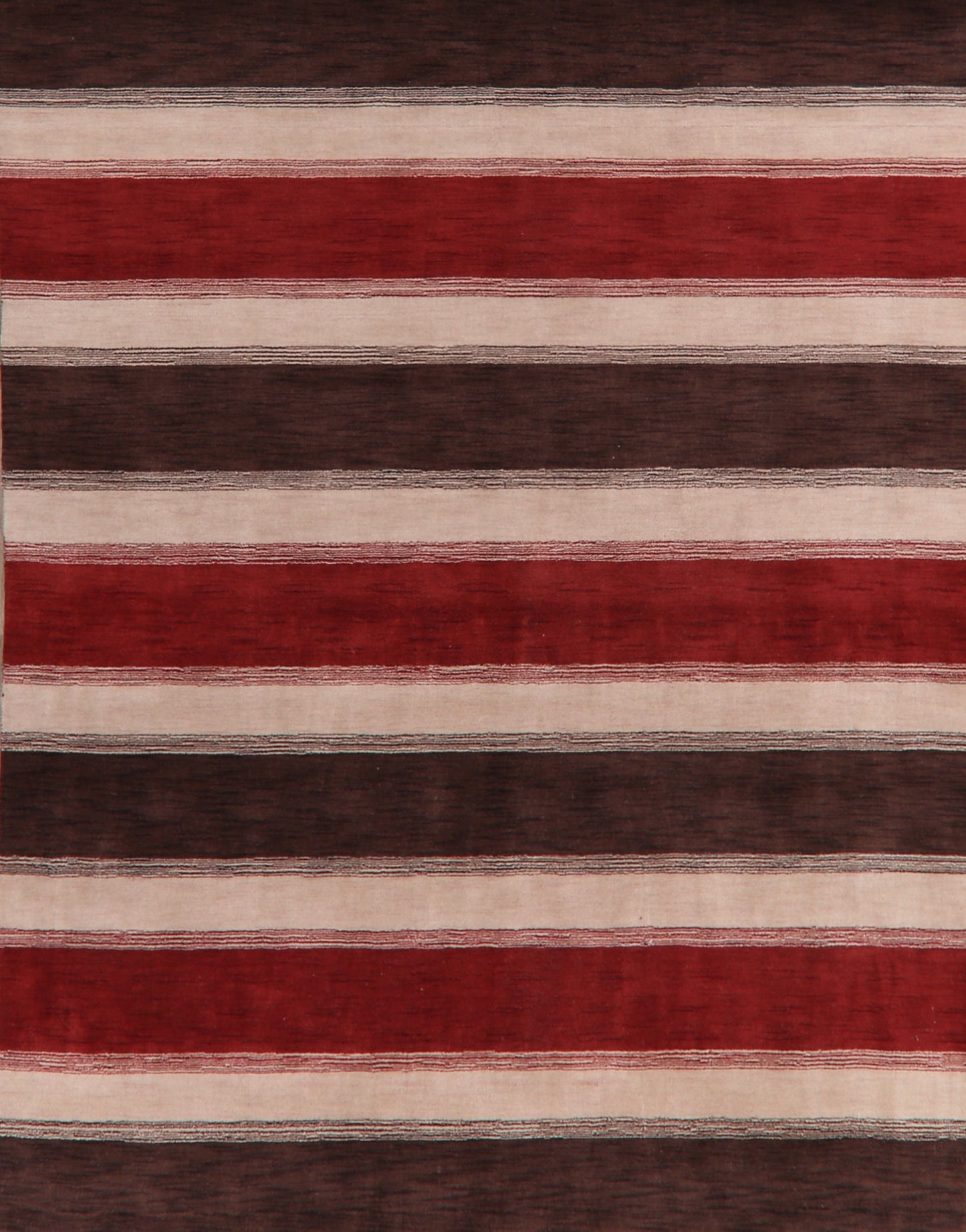 Contemporary Stripe Gabbeh Oriental Area Rug 9x10