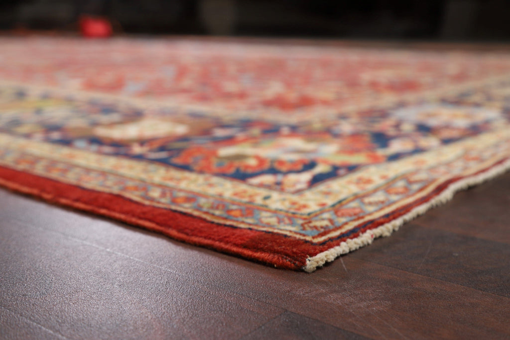 Pre-1900 Antique Sultanabad Vegetable Dye Persian Rug 11x14