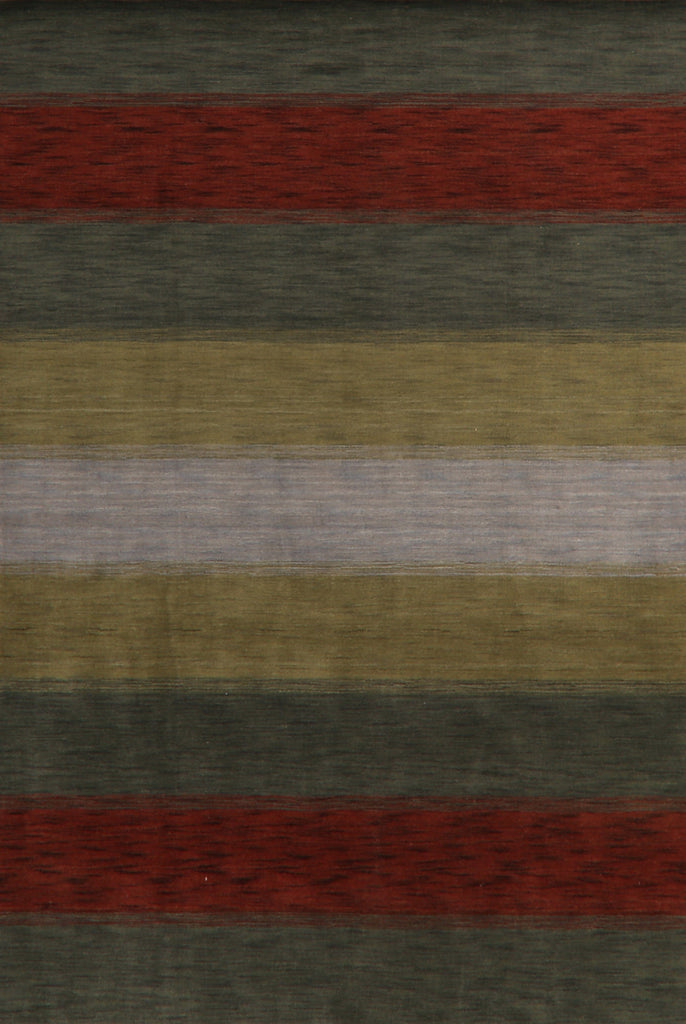 Contemporary Stripe Gabbeh Oriental Area Rug 7x10