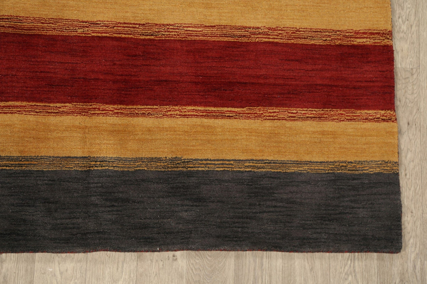 Stripe Modern Gabbeh Oriental Area Rug 6x9