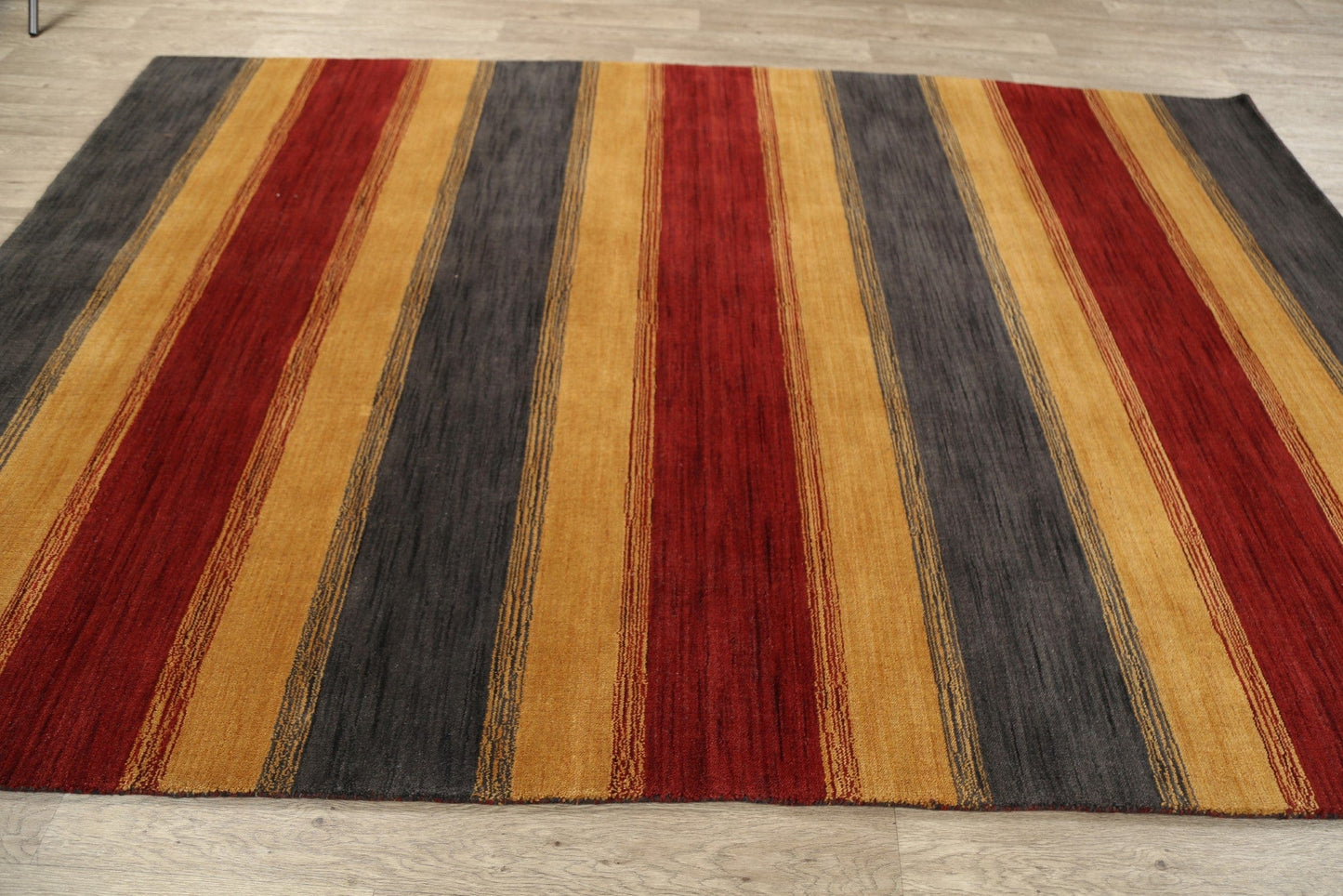 Stripe Modern Gabbeh Oriental Area Rug 6x9