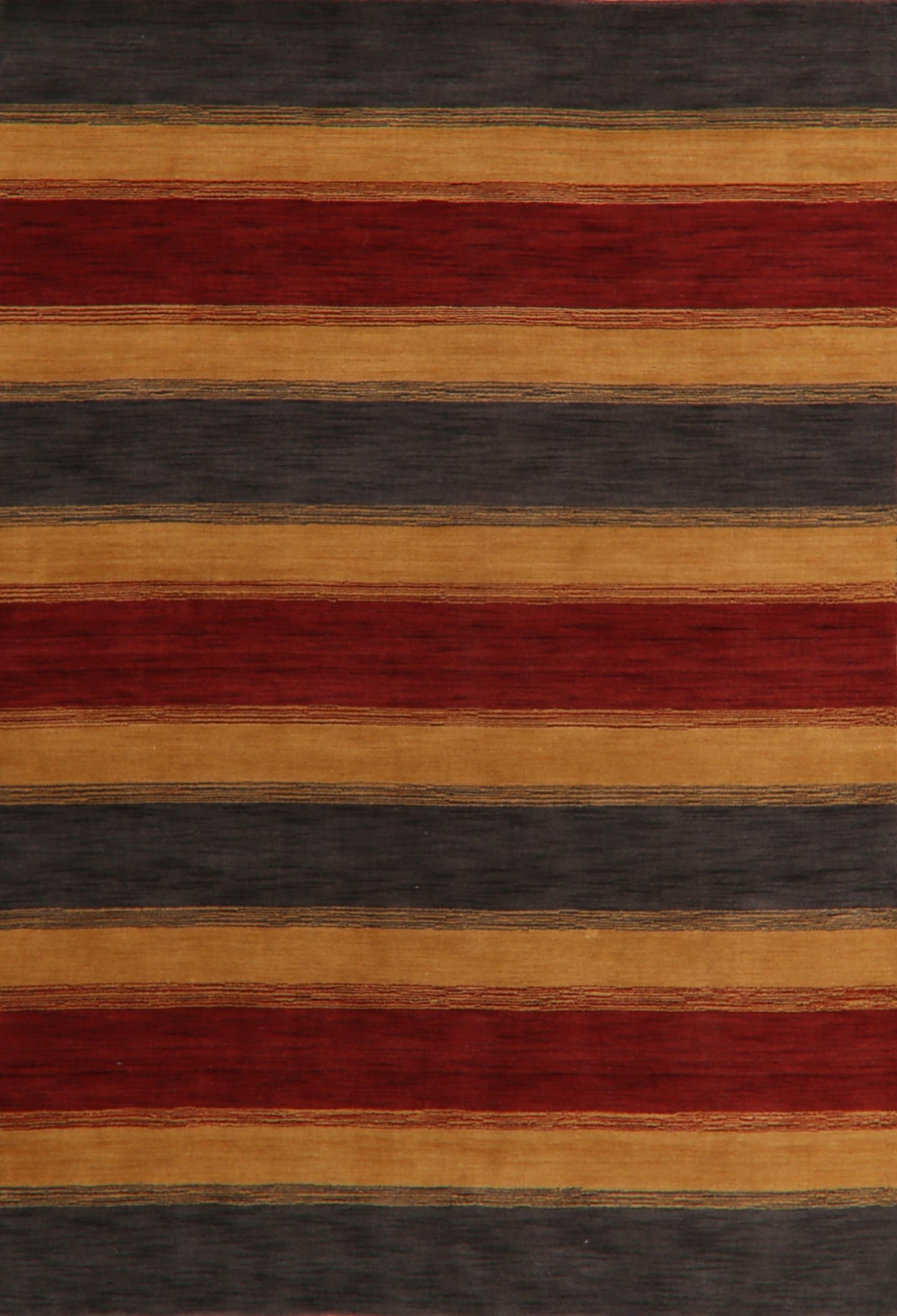 Stripe Modern Gabbeh Oriental Area Rug 6x9