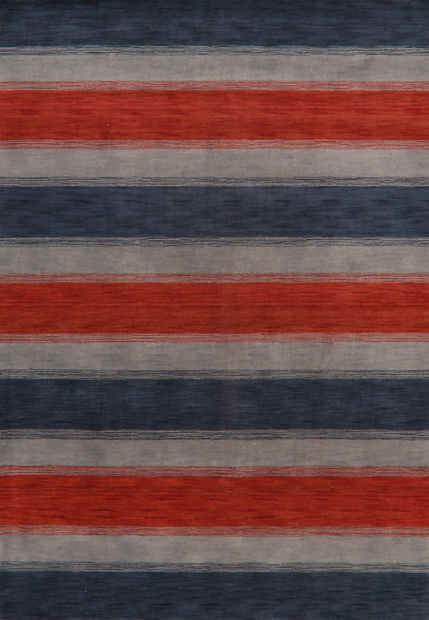 Multi-Color Stripe Gabbeh Oriental Area Rug 7x9