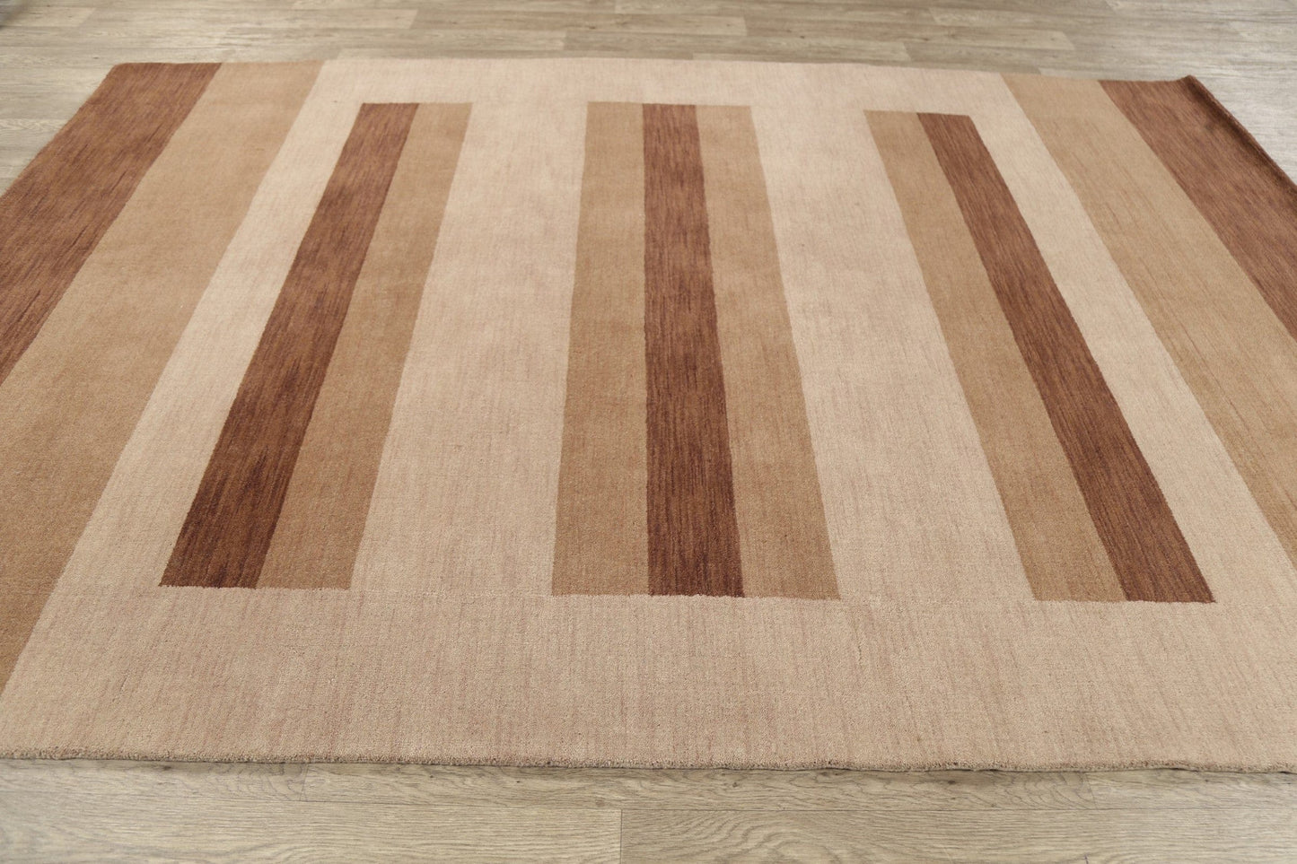 Modern Stripe Gabbeh Oriental Area Rug 7x10