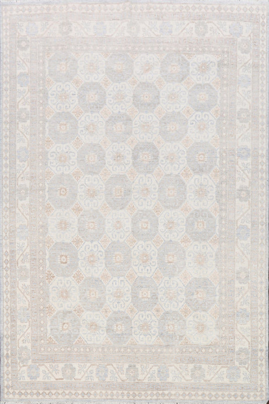 Geometric Khotan Oushak Area Rug 8x10