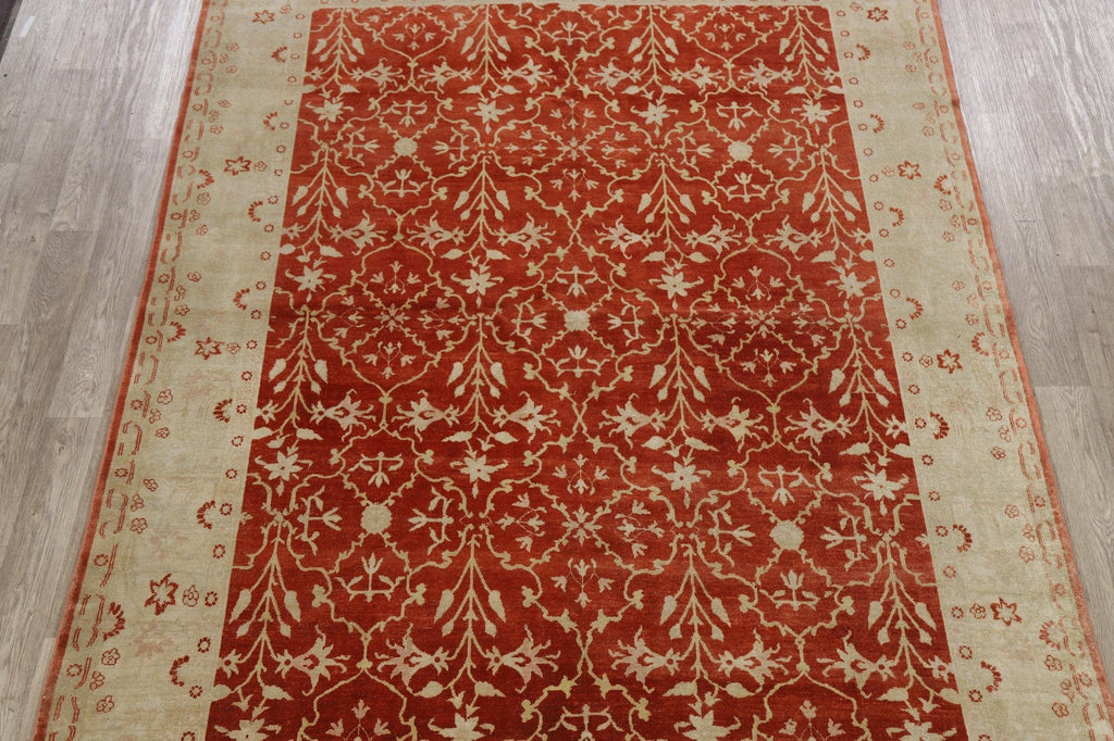 Vegetable Dye All-Over Oushak Egyptian Area Rug 8x11