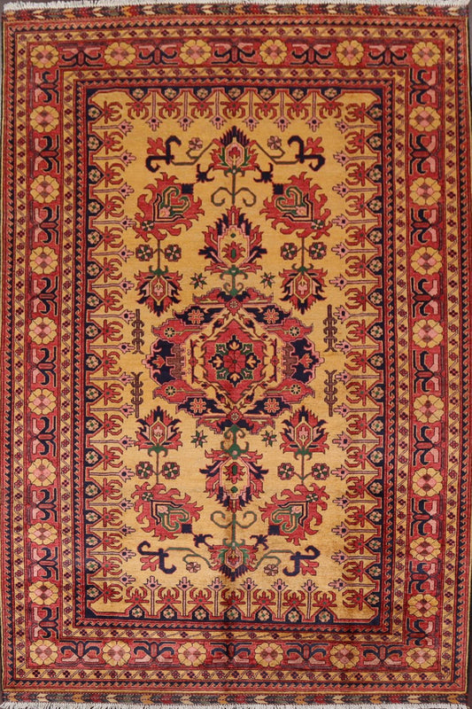 Vegetable Dye Super Kazak Oriental Area Rug 7x11