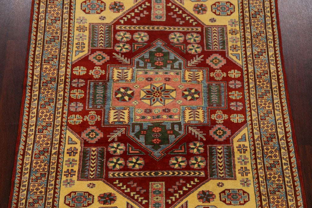 Geometric Super Kazak Oriental Area Rug 5x6