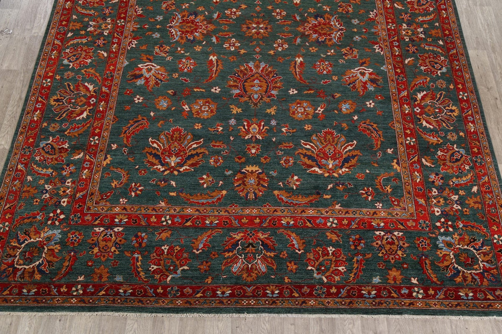 Floral Green Sultanabad Ziegler Oriental Area Rug 10x14