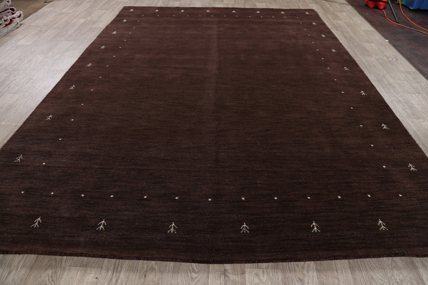 Dark Brown Tribal Gabbeh Oriental Area Rug 8x11