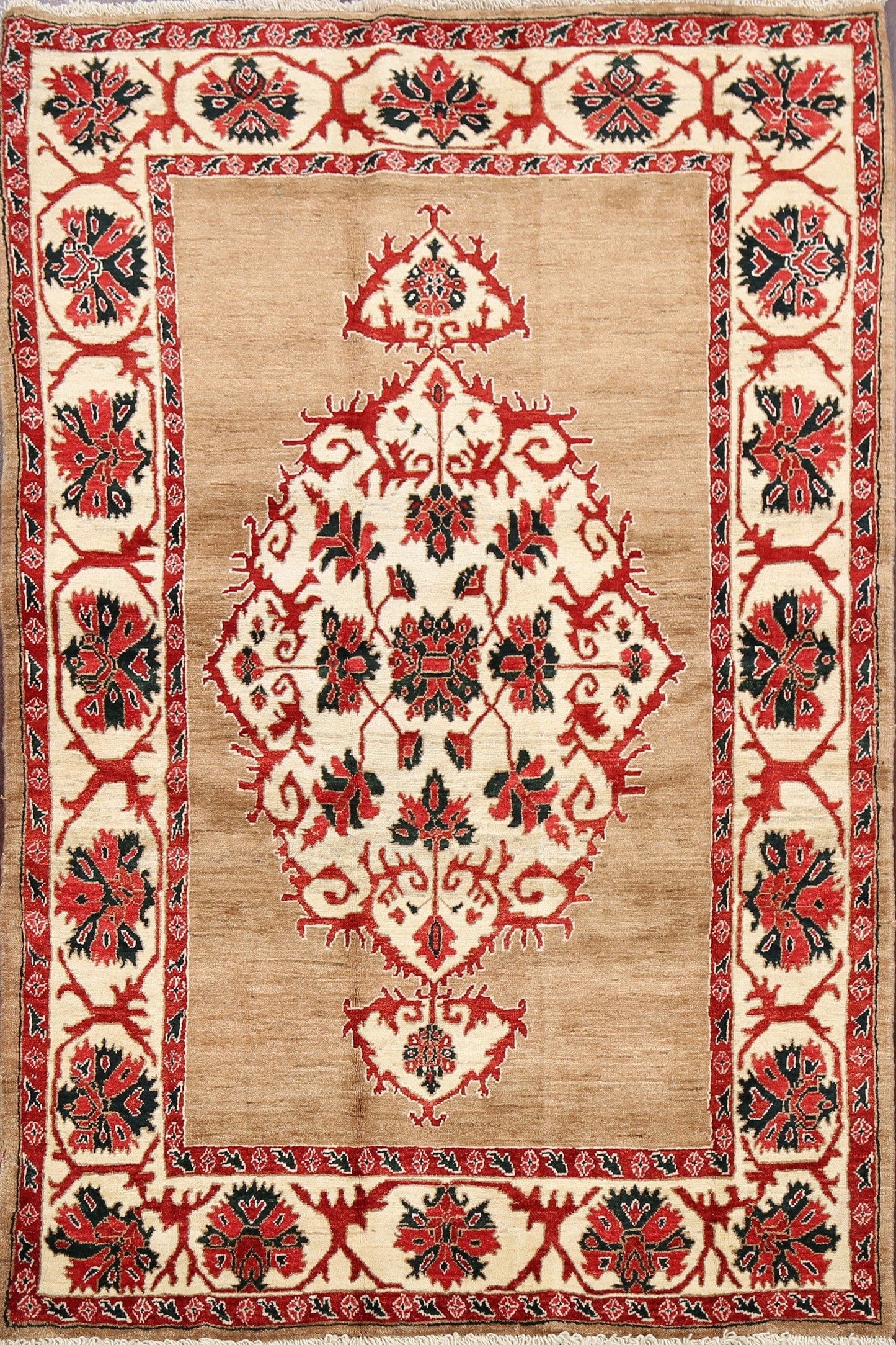 Geometric Bidjar Persian Area Rug 4x6