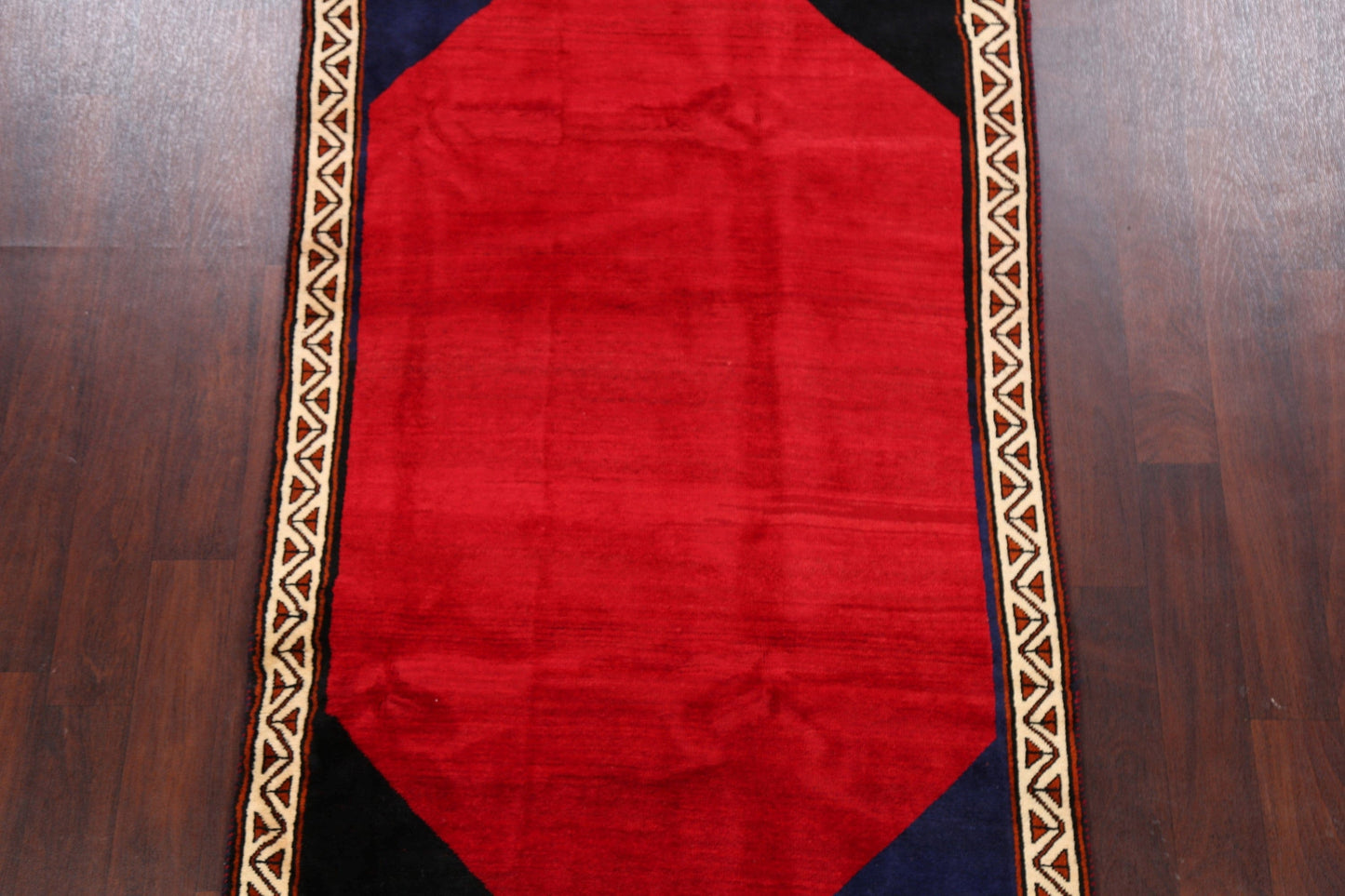 Geometric Red Shiraz Persian Area Rug 4x7