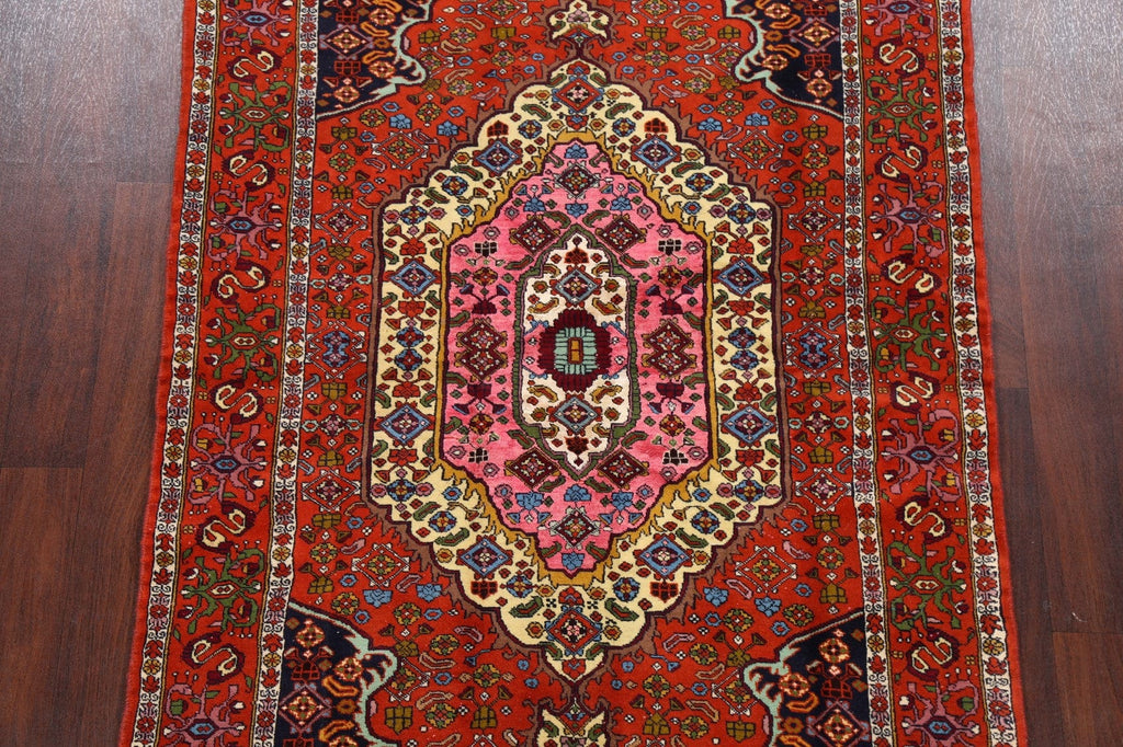 Wool & Silk Red Turkoman Persian Area Rug 4x6