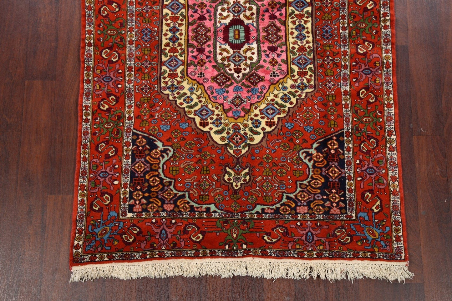 Wool & Silk Red Turkoman Persian Area Rug 4x6