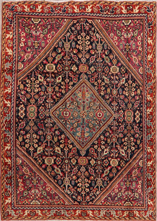 100% Vegetable Dye Antique Sultanabad Persian Area Rug 4x6