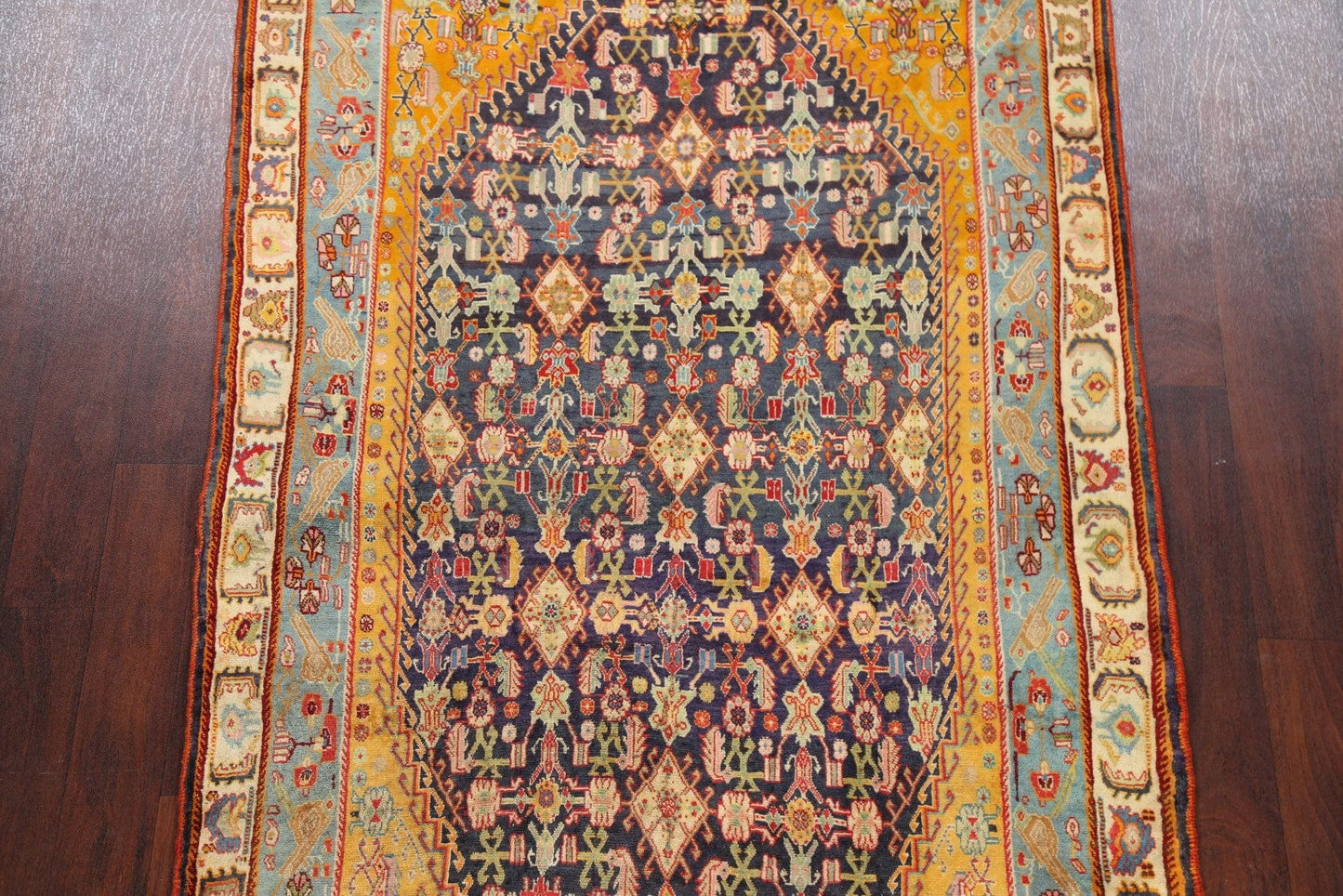 Antique 100% Vegetable Dye Kashkoli Persian Area Rug 5x8