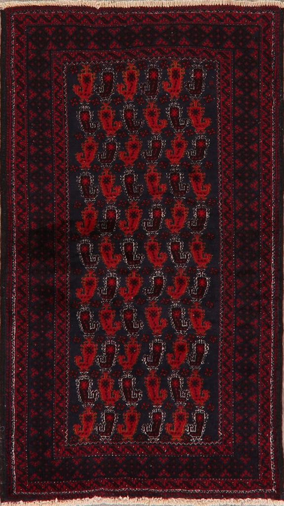 Tribal Geometric Balouch Persian Area Rug 4x7