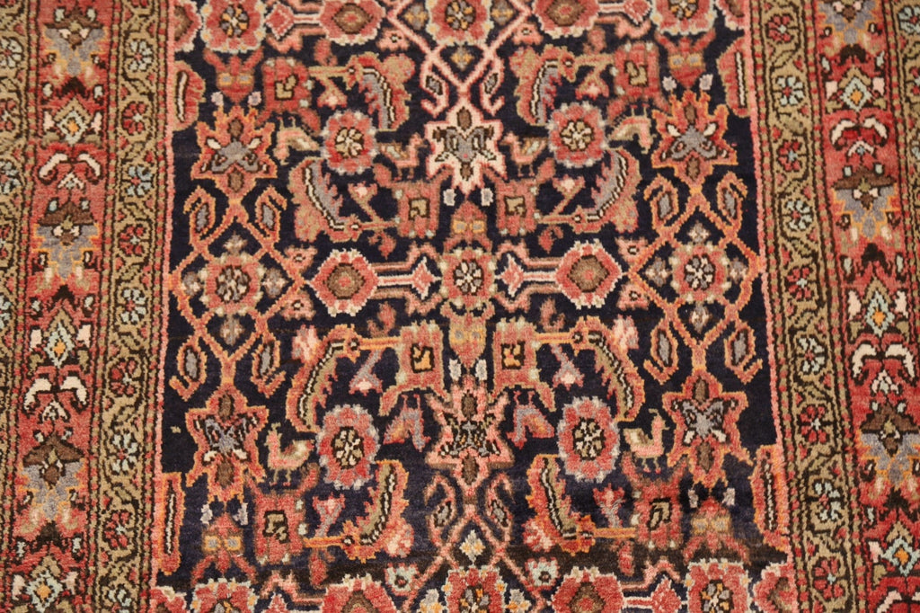 Vintage Geometric Malayer Persian Area Rug 4x7