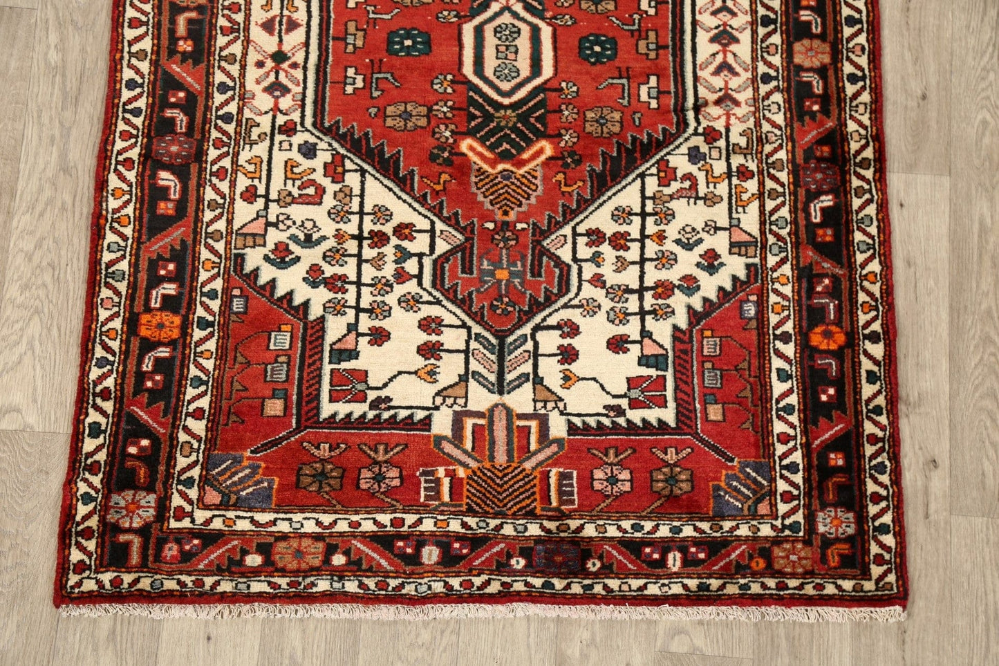 Tribal Geometric Malayer Persian Area Rug 4x6