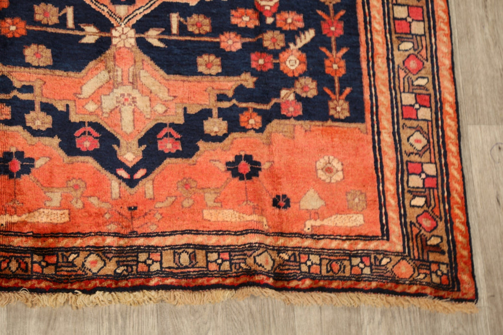 Set of 2 Vintage Vegetable Dye Bidjar Persian Area Rugs 5x6