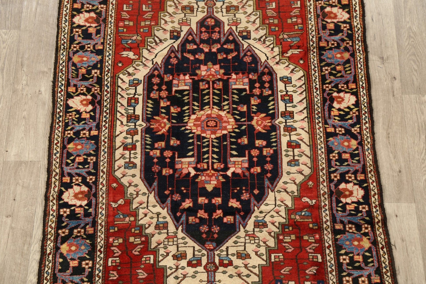 100% Vegetable Dye Antique Malayer Persian Area Rug 4x7