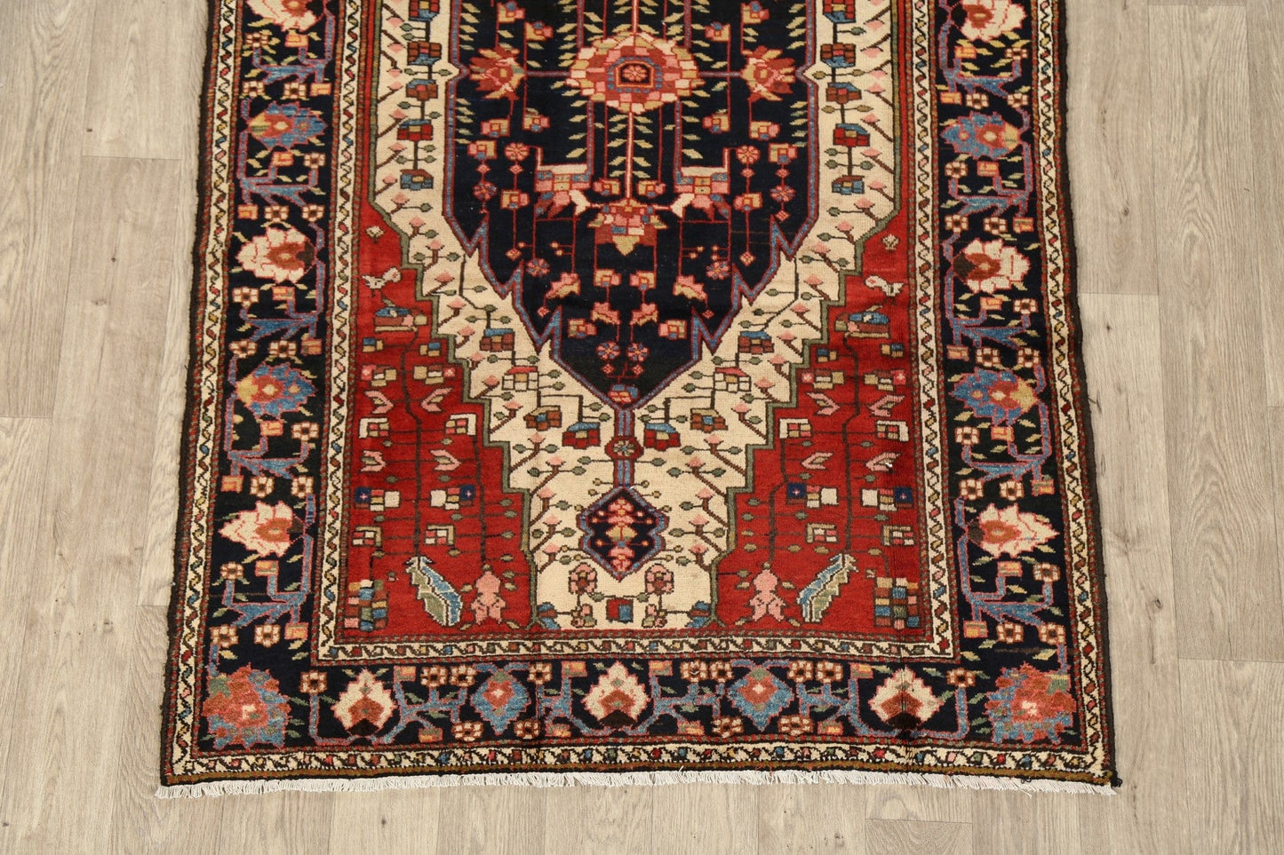 100% Vegetable Dye Antique Malayer Persian Area Rug 4x7