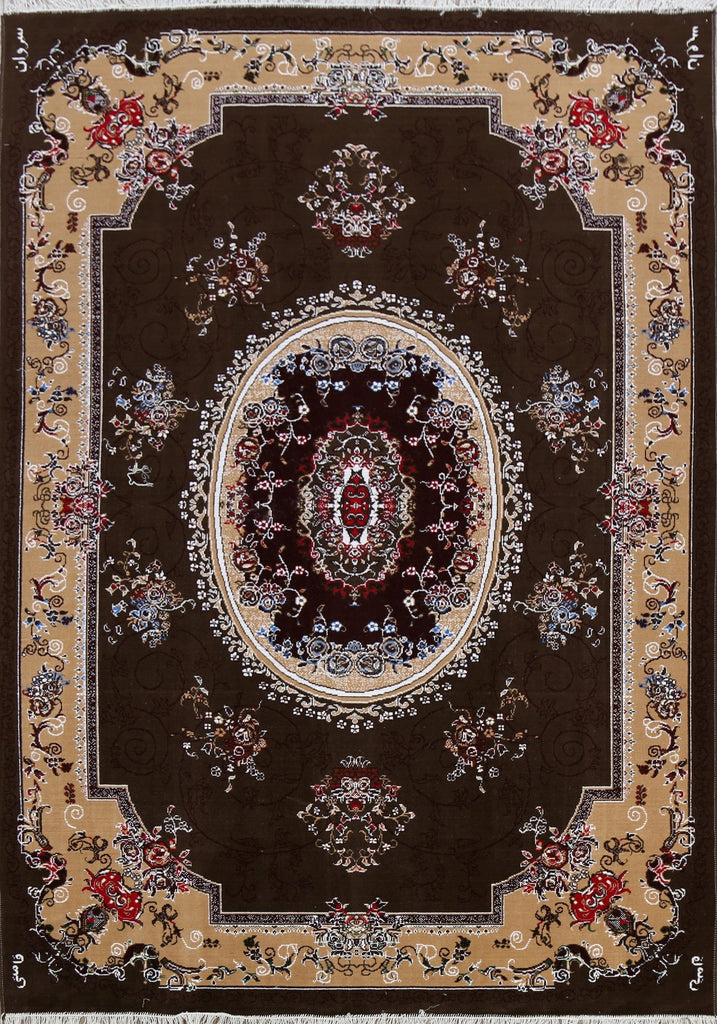 Floral Aubusson Turkish Area Rug 6x10