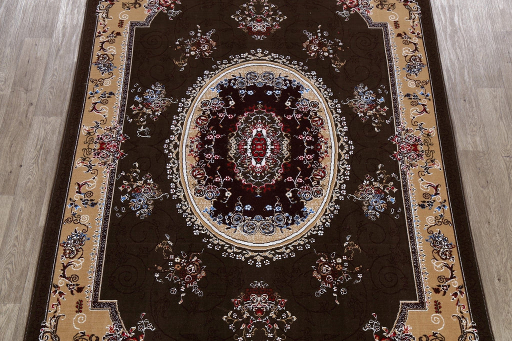 Floral Aubusson Turkish Area Rug 6x10