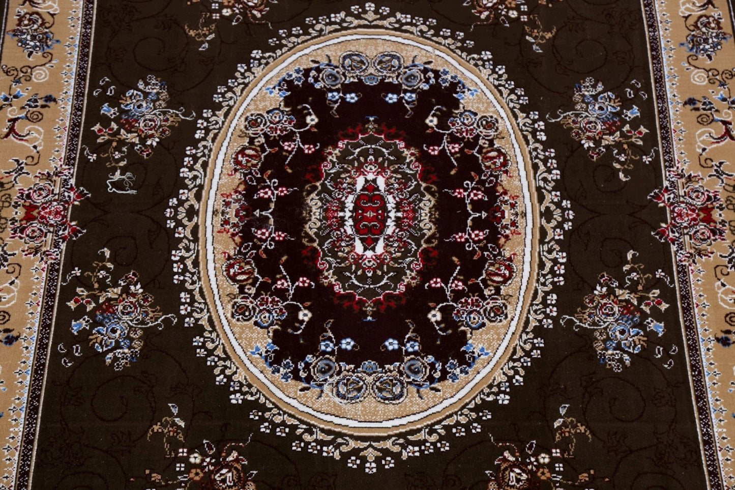 Floral Aubusson Turkish Area Rug 6x10