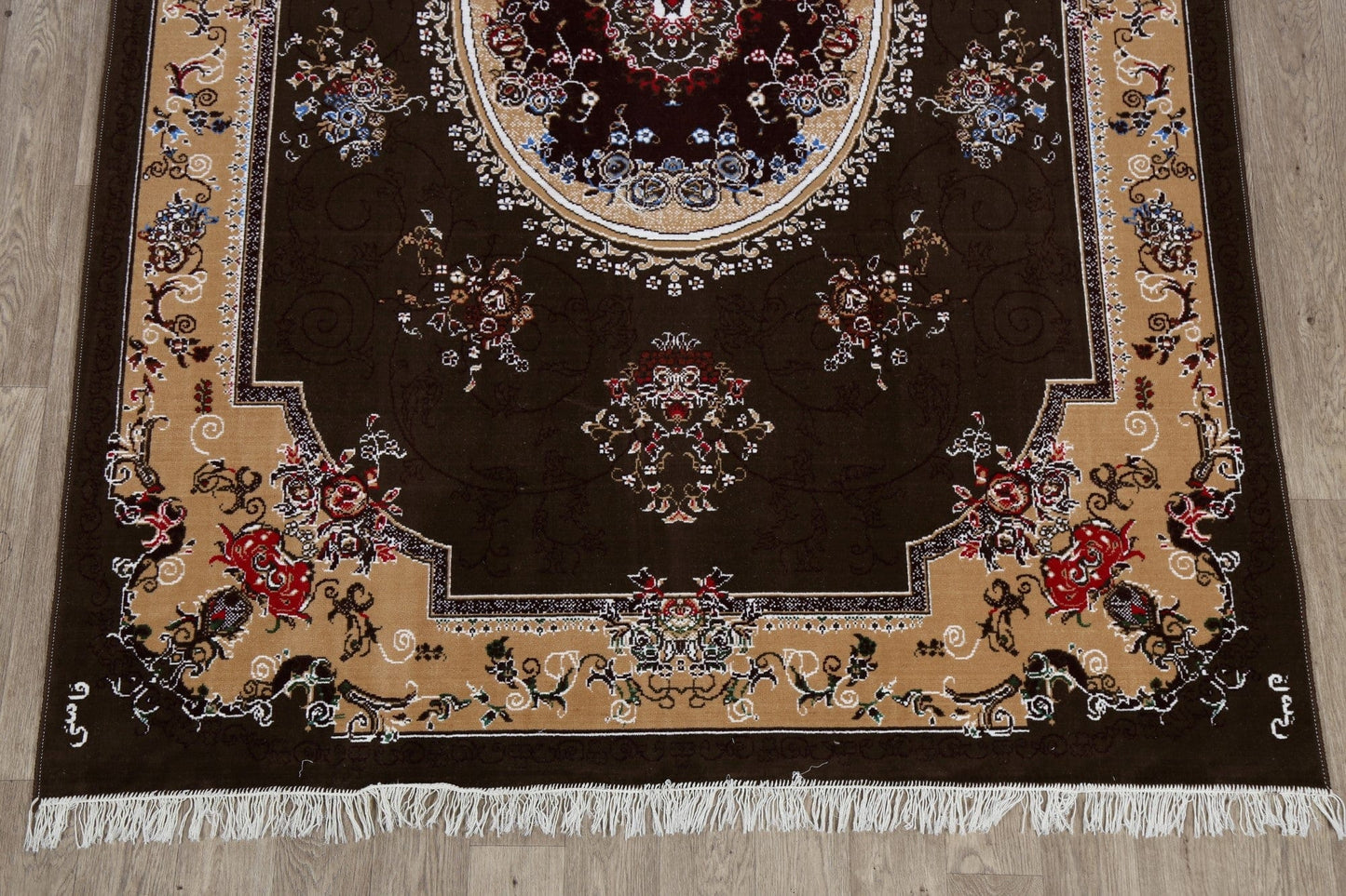 Floral Aubusson Turkish Area Rug 6x10