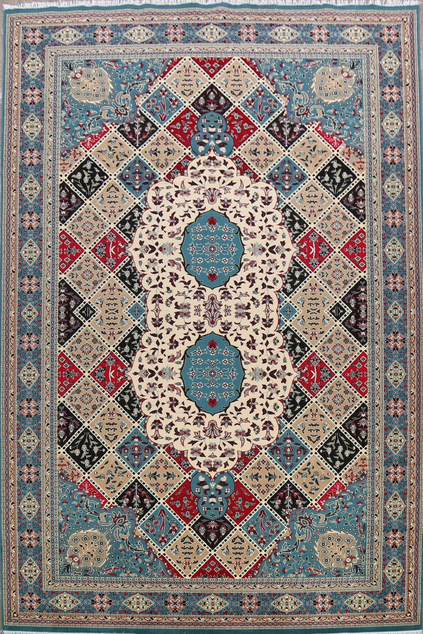 Garden Design Tabriz Turkish Area Rug 10x17 Large