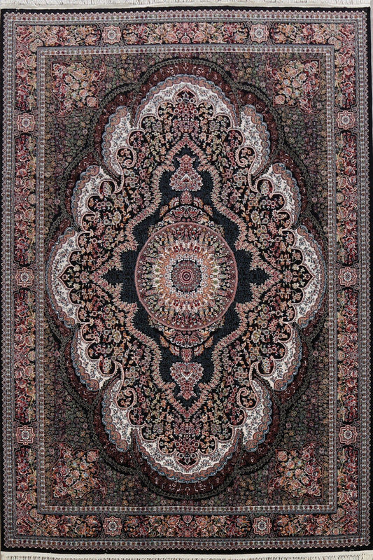 Floral Tabriz Turkish Heat-Set Area Rug 8x12